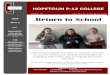 P HOPETOUN 12 OLLEGE HOPETOUN P 12 COLLEGE€¦ · Hopetoun P-12 College Summary of Safe and Secure Return-to-School Procedures A safe learning and working environment …the risk