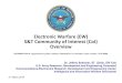 Electronic Warfare (EW) S&T Community of Interest (CoI ......EW S&T COI Overview DISTRIBUTION A. Approved for public release. Distribution is unlimited. Case number: 18-S-0989. 21