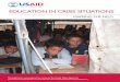 EDUCATION IN CRISIS SITUATIONS - UNESCO€¦ · Resources and Reference Materials 23 Minimum Standards 24 IV. DEBATES, GAPS, AND FUTURE RESEARCH 25 Relationship Between Education