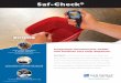 Saf-Check - W. W. Grainger · 2016. 3. 17. · Saf-Check ® Integrated thermometer holder and sanitizer test strip dispenser. Saf-Check® is the first all-in-one system that keeps