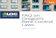FAQ on Oregon's Rent Control LawsFAQ on Oregon’s Rent Control Laws During the 2019 legislative session, the Legislature passed Senate Bill (SB) 608, which amended existing laws relating