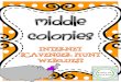 Middle Colonies - Mrs. Fedak -- Room 37missgreene53.weebly.com/uploads/1/4/2/5/14254721/middle...Name: _____Date: _____ Middle Colonies Internet Scavenger Hunt WebQuest Directions: