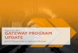 August 10, 2017 GATEWAY PROGRAM UPDATE · 2017. 8. 10. · 5 DRAFT EIS: OUTREACH SUMMARY Gateway Program Development Corporation PUBLIC HEARINGS August 1, 2017 New York City Hotel