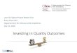 Lean Six Sigma Project Report Out Raivo Murnieks ......Investing in Quality Outcomes Lean Six Sigma Project Report Out Raivo Murnieks Opportunities for Ohioans with Disabilities July