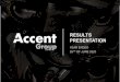Accent Group Limited FY2020 Results Presentation...3 Accent Group Limited FY2020 Results Presentation Value creation and investor value proposition 3 Source: Bloomberg, Accent Filings
