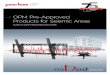 OPM Pre-Approved Products for Seismic Areas · 2020. 6. 17. · OPM pre-approved product should be referenced in Construction Documents for CBC 2013 based projects and may also be