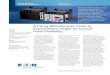 A Pump Manufacturer Looks to Eaton’s Motor Insight for Control … · 2020. 8. 8. · Publication No. CS04209004E / 11th, July 2010 Location: Dallas, TX Problem: Long lead times