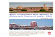 Area, Population and Density of Cities and Towns of India ...itestweb.in/tcpo/sites/default/files/TCPO/REPORTS... · Area, Population and Density of