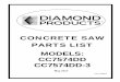 CONCRETE SAW PARTS LIST - Ethodemarketing.diamondproducts.com.ethode.com/media/lanot...2 6097030 1 Instrument Panel 3 6017526 1 Instrument Panel Gasket 4 2801040 1 Murphy Display 5