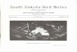 South Dakota Bird Notes - South Dakota Ornithologists' Union Vol. 27/BN_1975_27_2_Jun.pdfUniversity of South Dakota Press. We are hopeful that the book will be available late this
