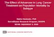 The Effect of Advances in Lung Cancer Treatment on ...Implication: deaths from lung cancer are actually somewhat lower than currently reported IBM likely represent lung cancer mortality