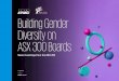Building Gender Diversity on ASX 300 Boards · 2020. 9. 13. · Title: Building Gender Diversity on ASX 300 Boards Author: KPMG Australia Subject: Seven Learnings from the ASX 200