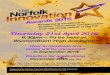 Thursday 21st April 2016 - WordPress.com...Thursday 21st April 2016 6.30pm – To be held at Wymondham High Academy from the young people of Norfolk How to nominate and prizes will