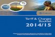 Tariff & Charges Booklet 2014/15€¦ · Charges for non-local authorities effective from 1 April 2014 to 31 March 2015 Charges for local authorities effective from 1 July 2014 to