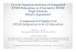 ImplementationsofIntegrated! STEMEducationin8InclusiveSTEM ...€¦ · Leadership (Ford & Behrend, 2014) • Innovative Curriculum and Instruction (Lynch, Kaminsky & Behrend, 2014;