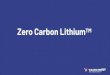 Zero Carbon LithiumTM€¦ · 8 Energy transition – the fossil-nuclear era in Europe coming to an end II. EUROPE 2020 2030 2040 2050 Europe is aiming for carbon neutrality, but