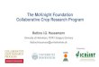 The McKnight Foundation Collaborative Crop Research Program · 2018. 9. 24. · Combining ability patterns among West African pearl millet landraces and prospects for pearl millet