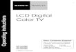 LCD Digital Color TV - CNET Content Solutions€¦ · Introducing Your New BRAVIA ... digital audio/video interface between this TV and any HDMI-equipped audio/video equipment, such