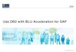 Use DB2 with BLU Acceleration for SAP Tech Talk DB2 with BLU... · DB2 Tech Talk series host and today’s presenter: Rick Swagerman, ... –DB2 with BLU Acceleration databases in