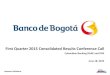 First Quarter 2015 Consolidated Results Conference Call · 16.0% 26.3% 104.8 118.4 128.8 1Q-14 4Q-14 1Q-15 1/ Foreign operations reflect Central American operations, mainly BAC Credomatic