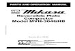 Reversible Plate Compactor Model MVH-304GHB · 2013. 8. 5. · MQ-MIKASA MVH-304GHB PLATE COMPACTOR — PARTS & OPERATION MANUAL — REV. #0 (11/25/02) — PAGE 7 Accidental Starting