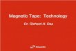 Magnetic Tape: Technology · Magnetic Tape ›Technology follower - areal density trend lags disk –Increased defect tolerance –Uses higher media surface area to compete –Volumetric