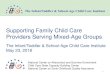 Supporting Family Child Care Providers ... - occ-cmc.org...Child Care and Early Education Research Connections. (n.d.). Quality improvement in home-based child care settings: Research