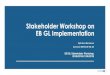 Stakeholder Workshop on EB GL Implementation...EB GL Stakeholder Workshop 20.06.2018-21.06.2018 2 What to Expect from the Two Days RR IF mFRR IF aFRR IF IN IF Pricing Proposal: Pricing