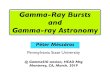 Gamma-Ray Bursts and Gamma-ray Astronomy · observed Fermi bursts with a “single Band” spectrum • The “second” higher energy component (when observed) must be explained