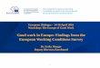 Good work in Europe: Findings from the European Working ... · Sixth EWCS – First findings •High level of social support from colleagues and managers •31% of employees work