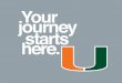 Your journey starts here....your life. your choices. your um. 5 learn more at miami.edu/benefits direcct values 6 our service standards 7 before your first day 8 on your first day