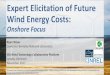 Expert Elicitation of Future Wind Energy Costs · Expert Elicitation of Future Wind Energy Costs: Onshore Focus Ryan Wiser Lawrence Berkeley National Laboratory IEA Wind Technology