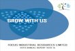 GROW WITH US · Even during an economic slowdown, your Company has continued to grow. During the year under review, your Company registered net profits of Rs. 9.20 lacs. This is the