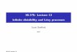 18.175: Lecture 13 .1in Infinite divisibility and Lévy processesmath.mit.edu/~sheffield/2016175/Lecture13.pdf · 18.175: Lecture 13 In nite divisibility and L evy processes Scott