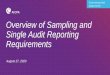 Single Audit Fundamental Series Part 4: Overview of ... · Represents a summary of the information contained in the reporting package Reporting package and DCF to be available for
