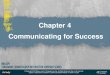Chapter 4 Communicating for Success - Administration · • List the golden rules of human relations. • Explain the definition of effective communication. • Conduct a successful