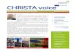 CHRISTA voice - Interreg Europe · CHRISTA project is co-funded by the European Regional Development Fund and made possible by the Interreg Europe programme . CHRISTA project started