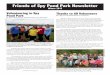Friends of Spy Pond Park Newsletter · cleanup, I concluded we had done a very good job with park maintenance this year. Activities in the park were wonderful on Fun Day! We continue