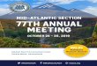 MID-ATLANTIC SECTION 77TH ANNUAL MEETING...9:15 am – 10:45 am CONCURRENT SESSION: Moderated Poster Session 1 Sagewood/Rosewood Oncology: Diagnosis, Imaging and Surveillance MODERATORS: