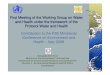 First Meeting of the Working Group on Water and Health ... · First Meeting of the Working Group on Water and Health under the Protocol Water and Health The role of the EEHC in the