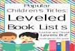 Popular Children s Titles: Leveled - Birmingham Schools...Feast for 10 by Cathryn Falwell Five Green and Speckled Frogs by Priscilla Burris (Sing and Read Storybook Series) Five Little