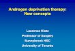 Androgen deprivation therapy: New concepts · LHRH agonist monotherapy 3. CAB with LHRH agonist & anti-androgen 4. Agonist/antagonist 5. 1/2/3/4/6 month depot 6. Anti-androgen monotherapy