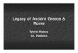 Legacy of Ancient Greece & Romerobbinsworld.weebly.com/uploads/4/6/7/5/4675318/legacy_of_g__r.p… · Greek Philosophers Search for Truth ... The Legacy of Greece First known democracy