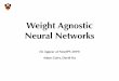 Weight Agnostic Neural Networksrunzhey/demo/WeightAgnosticNeuralNetworks.pdf• Innate ability (e.g. lizard ! / snake " hatchlings can escape from predators..) • Few-shot learning