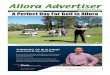 Allora Advertiser · Allora Advertiser Ph 4666 3089 E-Mail editor@alloraadvertiser.com Your free local since 1935 Issue 3608 Wednesday, 26th August 2020 A Perfect Day For Golf in