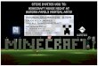 Movie night - Minecraft97display.blob.core.windows.net/pdffiles/5935.pdf · MINECRAFT Movie Night at Aurora Family Martial Arts! Saturday, December 6th 6-10pm Enjoy pizza, movies