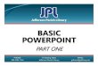Basic PowerPoint 2016 - jplibrary.net · APPLYING AN ANIMATION: • Animations allow you to put your pictures, shapes, text boxes, and more in motion. • To apply a basic animation,