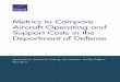 Metrics to Compare Aircraft Operating and Support Costs in ...Michael Boito, Edward G. Keating, John Wallace, Bradley DeBlois, Ilana Blum Metrics to Compare Aircraft Operating and