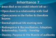 Inheritance 7 - freedomtrust.org.uk · Joshua Generation 5 Gen : Abraham said, “ God will provide for Himself the lamb for the burnt offering, my son.” So the two of them walked
