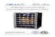28 Bottle Freestanding Thermoelectric Wine Cooler · This cooler is a freestanding unit and should not be installed inside a cabinet or other built-in enclosure. For proper ventilation,
